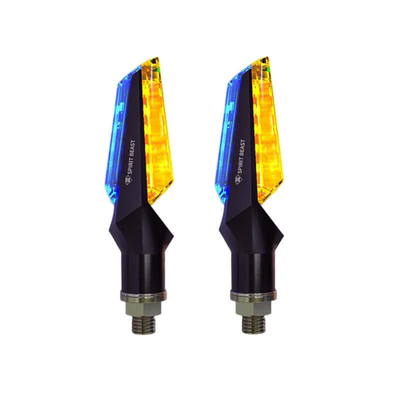 

1 Pair Motorcycle Signal Lamps Double-sided Lights Universal Dc 12v