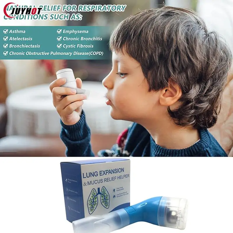 Mucus Removal Device Lung Expander Breathing Exercise Respiratory Muscle Trainer Phlegm Remover Clear Relife Drug-Free Therapy