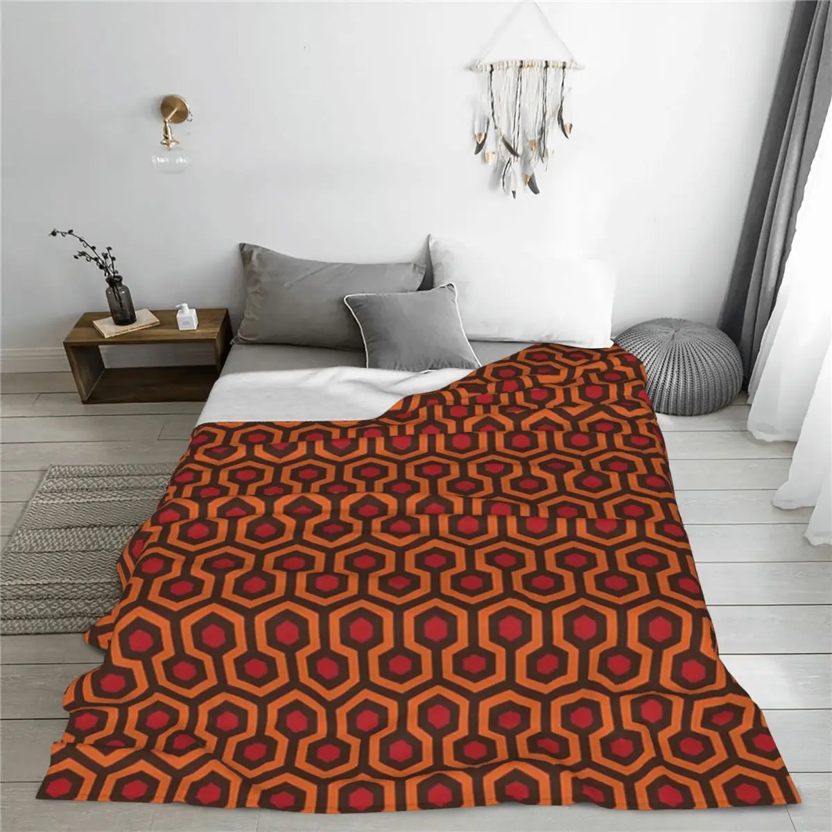 The Overlook Hotel Carpet Blanket Fleece Super Soft Sofa Throw Blankets For Couch Bedding Office Throws Bedspread Quilt 4