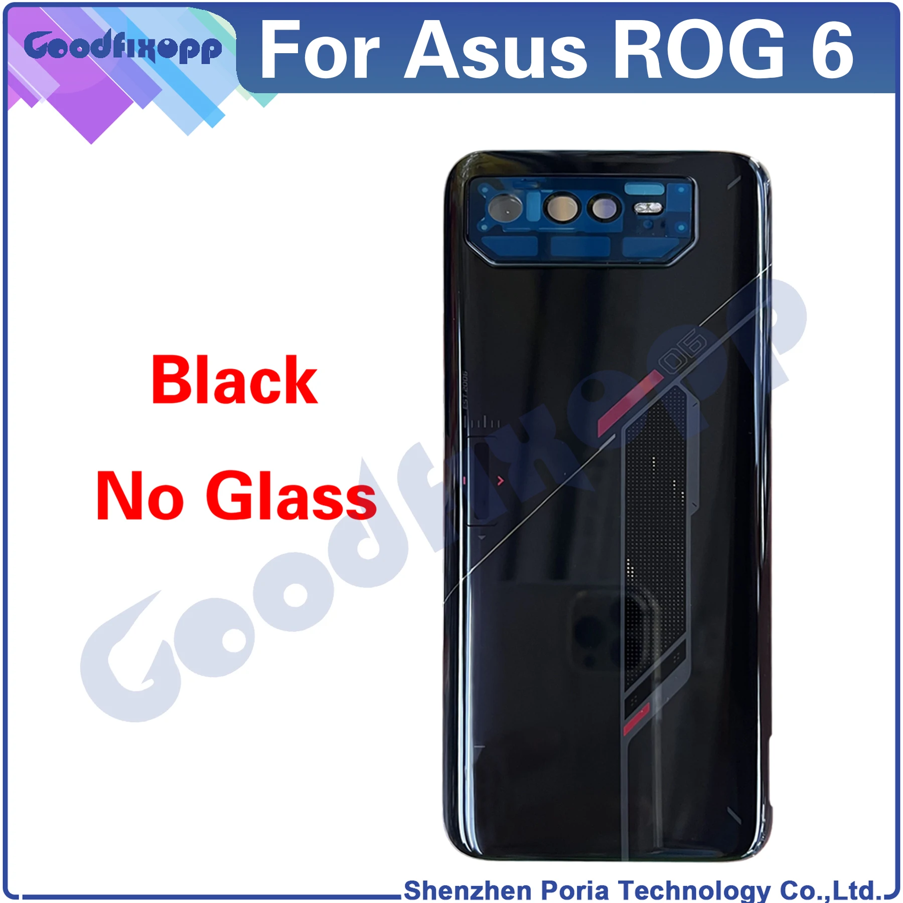 ASUS ROG Phone 6, 6.78” FHD+ 2448x1080 165Hz, 50MP/13MP/5MP Triple Camera,  16GB, 512GB, 5G LTE Unlocked, Phantom Black, US Version, AI2201-16G512G-BK  