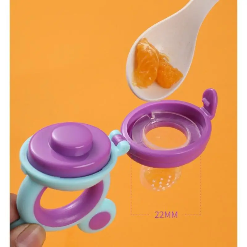 Silicone Baby Pacifier Safety Silicone Fruit and Vegetable Fruit Bite Bag Baby Eat Supplement