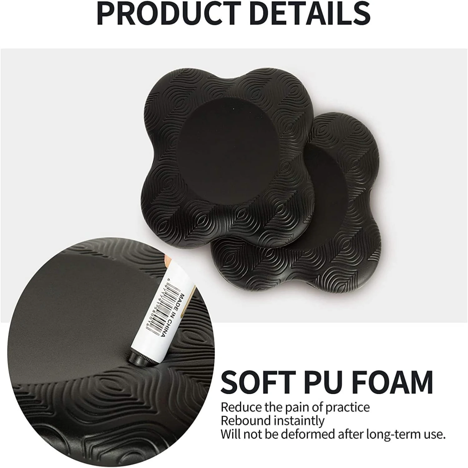 Thick Extra Cushioned Yoga Knee Pad for Comfortable Kneeling-Ideal for Elbows, Hands, Wrist, and Head Support during Yoga and