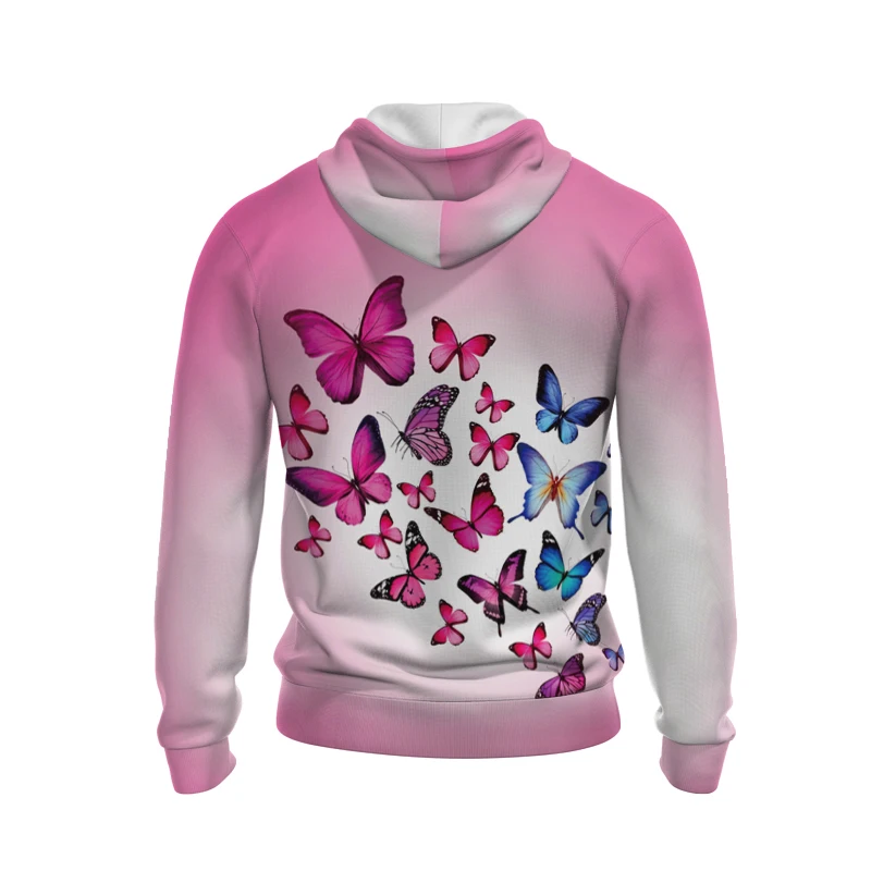 Hot Selling 3D Digital Printed Animal Images For Autumn , Zippered Hoodies For Family Parties, Casual And Creative Clothing