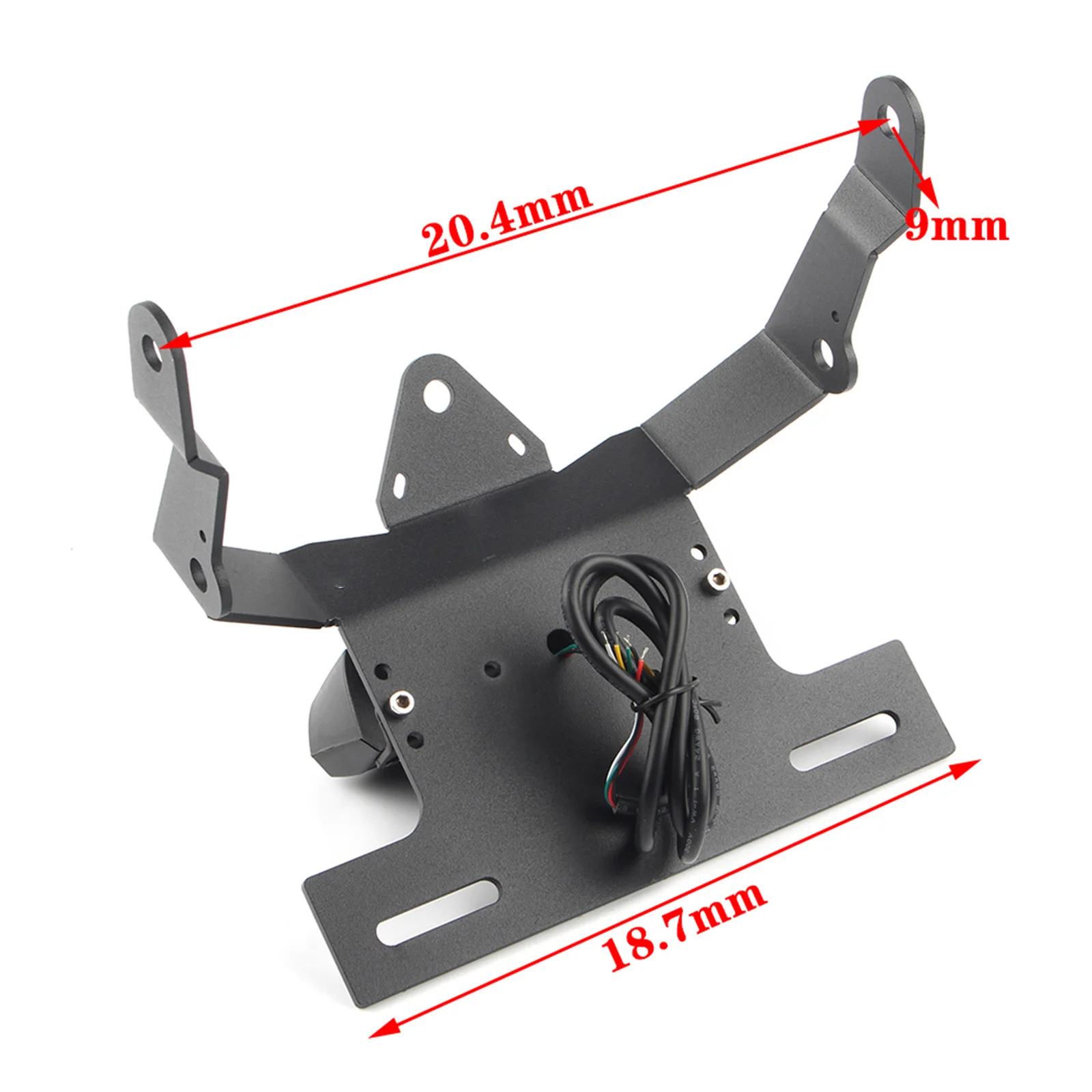 오토바이 테일 깔끔한 펜더 제거기 리어 브래킷 FLFB for Kawasaki Vulcan S 650 2015-2024 라이센스 플레이트 홀더 LED 라이트