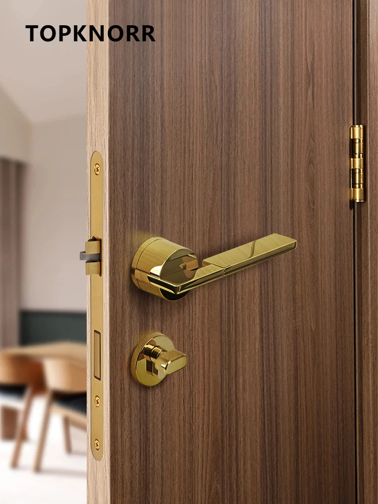 Bedroom-Door-Lock-Indoor-Modern-Simple-Magnetic-Silent-Nordic-Anti ...