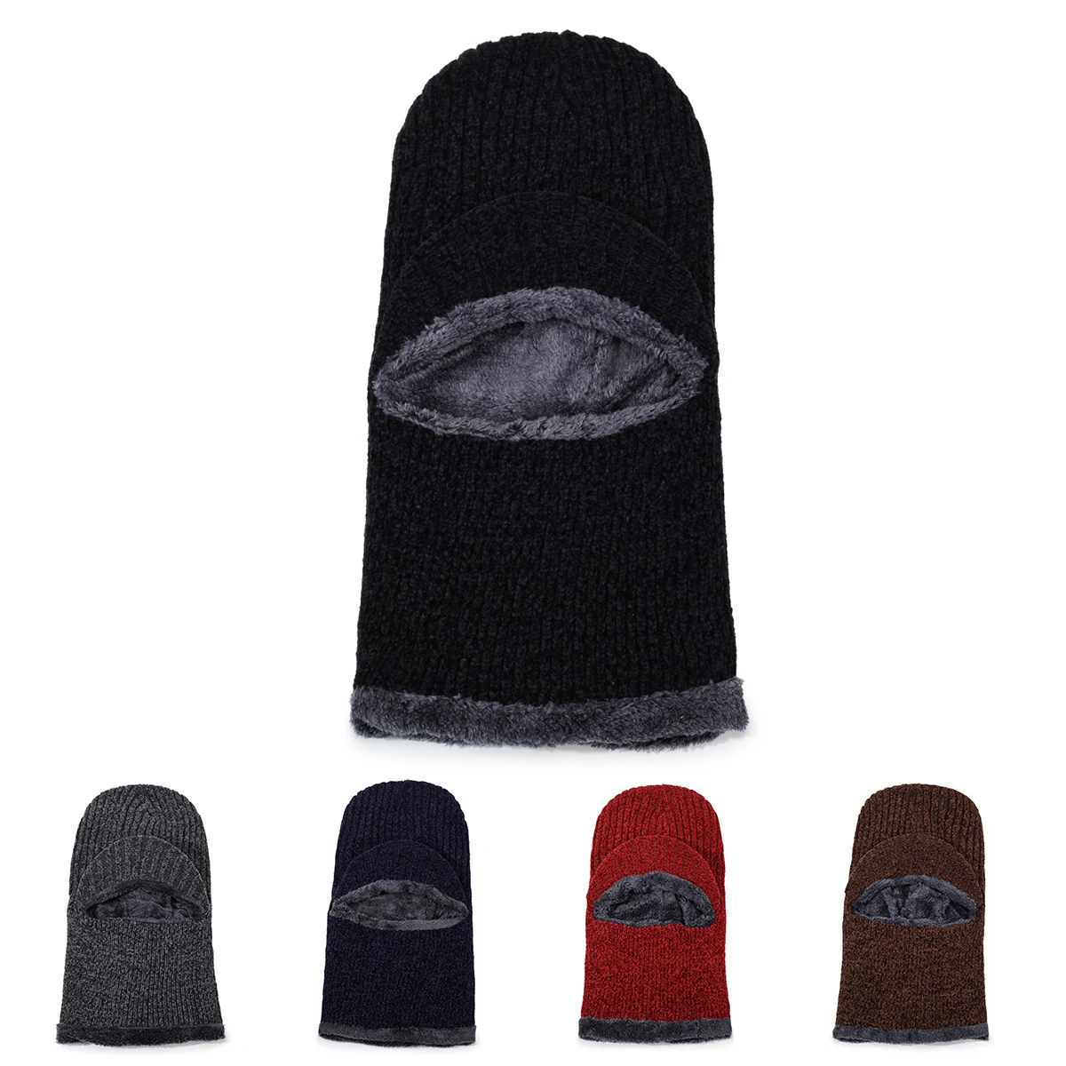 Winter Cold-Proof Face Mask for Men and Women, Winter Neck Scarf Hat for Cycling, Motorcycle, Electric Vehicle, Face Protection, Warm and Windproof Headgear, Thickened