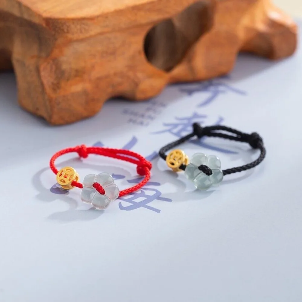 Handmade Lucky Rope Bracelet New Cute Money Charm Coin Flower