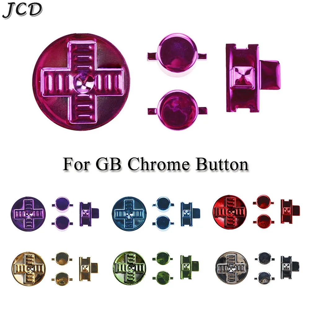 Jcd Per Gameboy Gb Dmg Button Sostituzione A B D-Pad Direction Keypad Power On Off Pulsanti Cromati