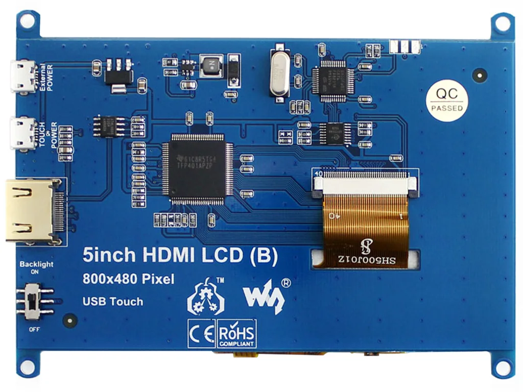 5 ġ ׼ ġ ũ LCD (B), 800  480, HDMI,  Һ,     
