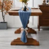 Long Chiffon Table Runner Haze blue For Wedding Party Christmas Banquets Bridal Home Table Arches Cake Table Decoration 73x305c 4