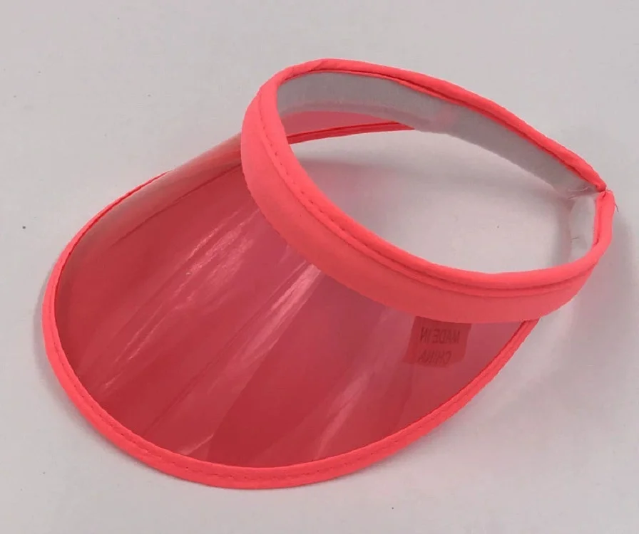 Neue Modische Sommer-Outdoor-Sportkappe mit Sonnenschutz, Unisex Transparenter Plastik-Visor-Hut, Bonbonfarbener PVC-Sonnenschutzhut mit UV-Schutz – Detail 9
