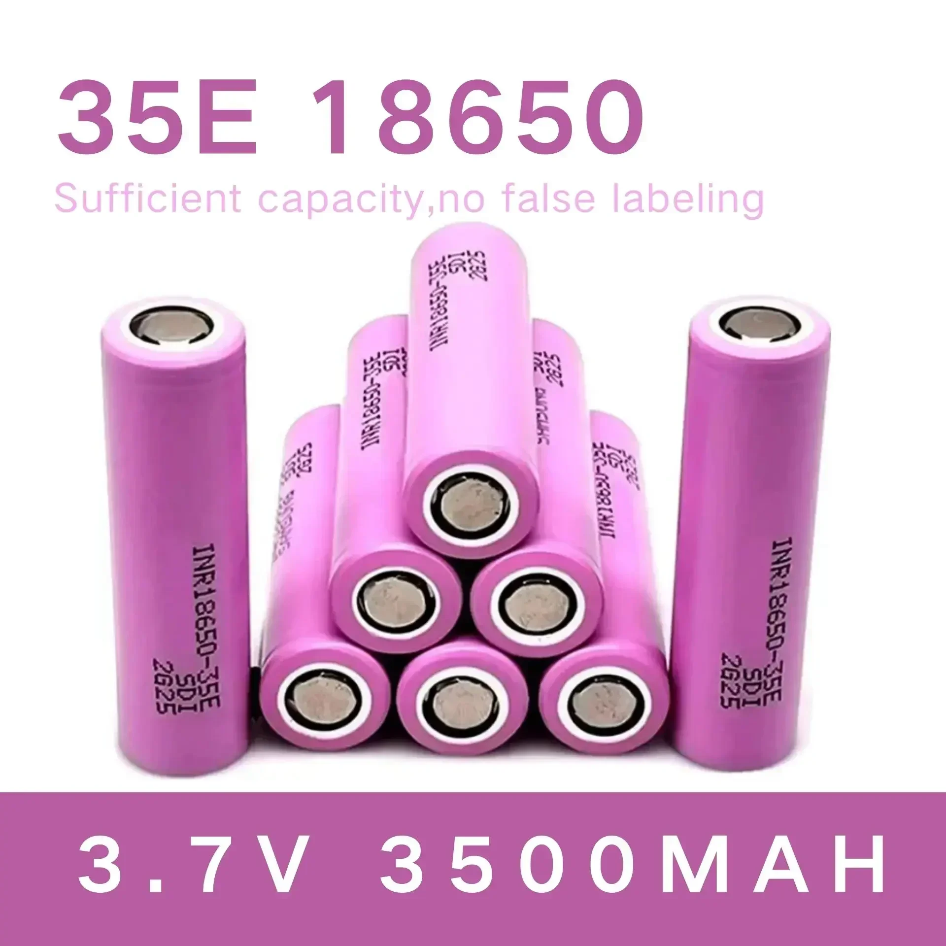 

100% New Original For 18650 3500mAh 20A discharge INR18650 3500mAh 18650 battery Li-ion 3.7v rechargable Battery