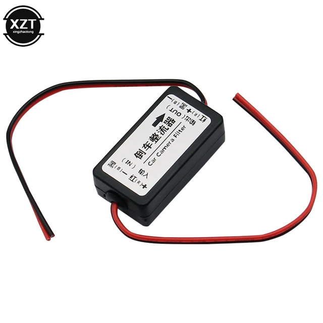 XZT Auto Rückansicht Gleichrichter, 12V DC Power Relais Kondensator Filter  Anschluss für Backup-Auto Auto Kamera