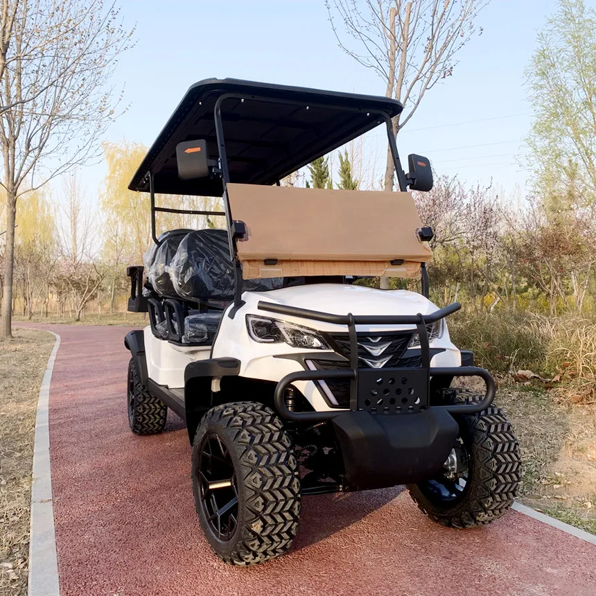 Americano Economico E Più Venduto 2/4/6 Posti 4/5/7Kw Motore 4Kw/5Kw/7Kw Motore A Corrente Alternata Opzionale Carrello Da Golf Elettrico