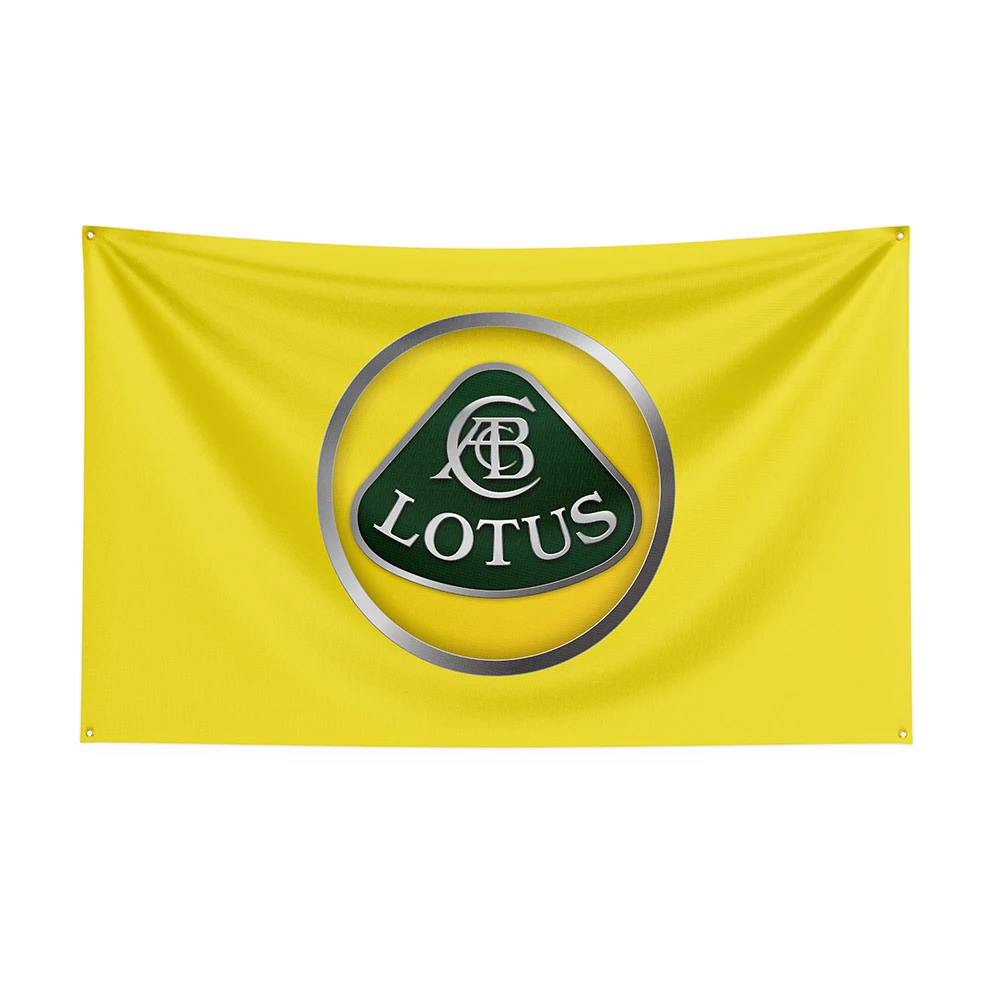 90x150cm Lotuss Flag Polyester Prlnted Raclng Car Banner For Decor 1