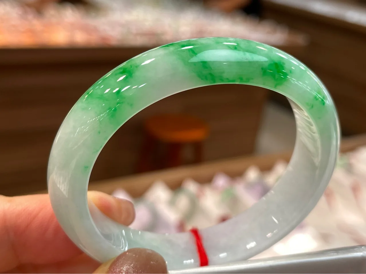 

Zheru Jewelry Natural Myanmar Jade 54mm-62mm bracelet exquisite princess bracelet send girlfriend send mom