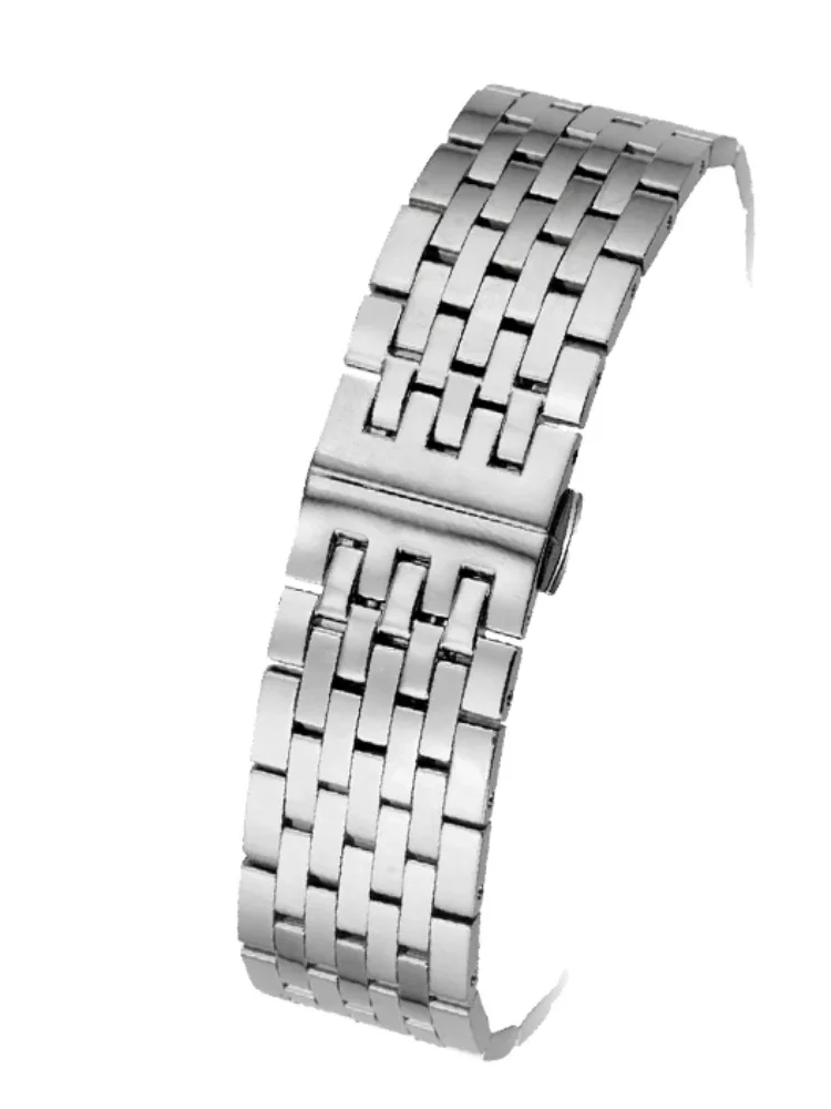 

For Original Replace Tissot Smooth Arc Interface 1853 Silver Anti-Rust Watchband Male Junya Series T063 Anti-Allergy Accessories
