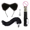 Female BDSM Sex Toys Suit Crystal Nipple Clamps Rabbit Tail Plug Ears Headband Dildos Vibrator for Woman Couples 1