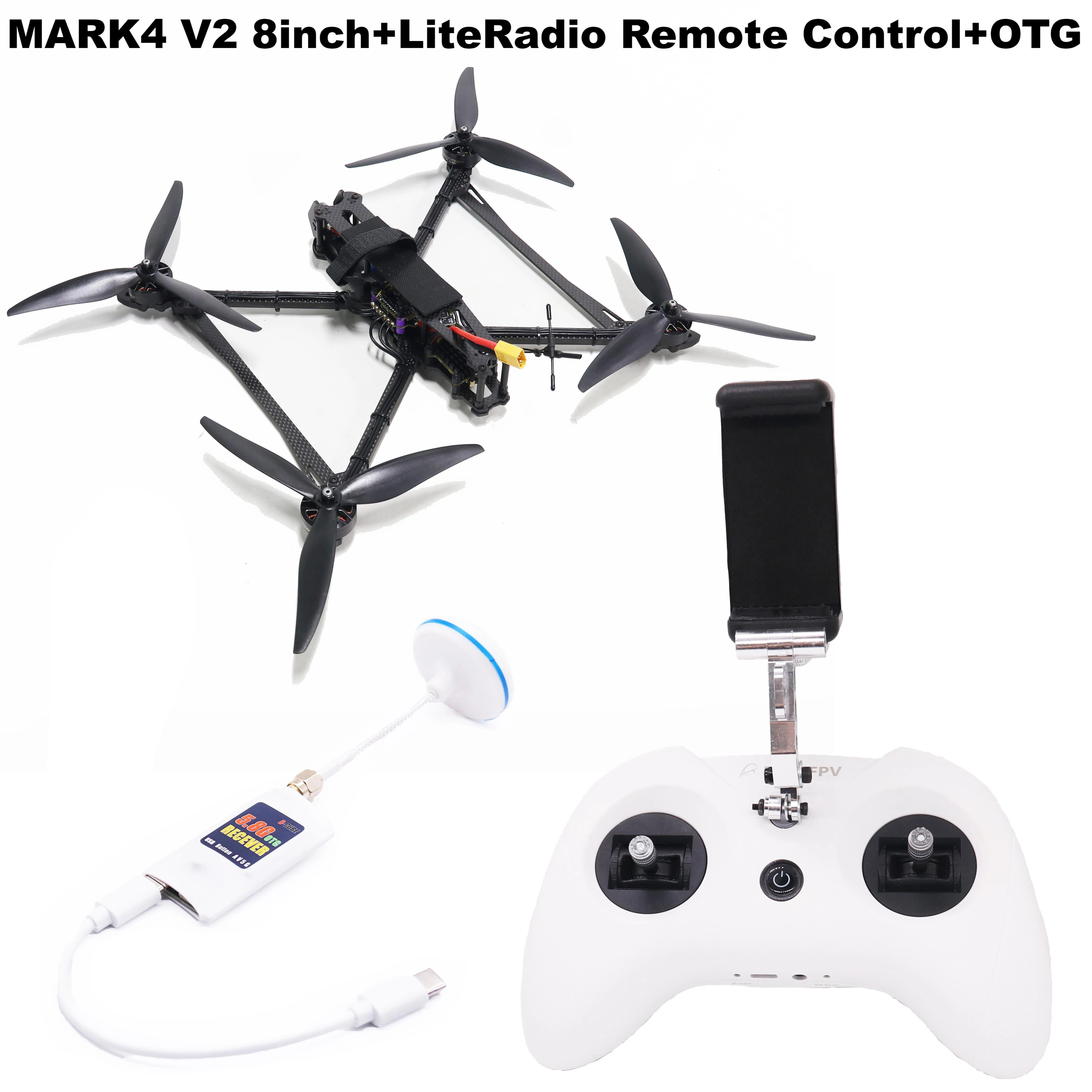 B-CUBE 7/8/9/10inch Frame V2 CRSF Remote ExpressLRS Flight Control 45/60A 4INI ESC Rack Drone FPV Carbon Fiber Racing Quadcopter