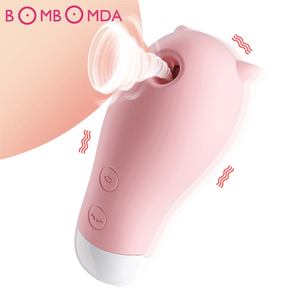 Stimolatore di clitoride a suzione e vibratore per capezzoli_voghion.com