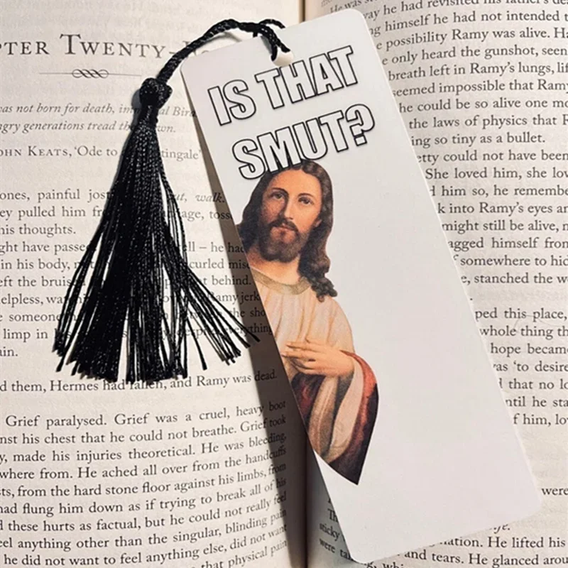 5 pcs Corner Peeking Jesus Smut Bookmark Is That Smut? Christian bookmark Reading Book mark Stationery Supplies gift christian bookmark