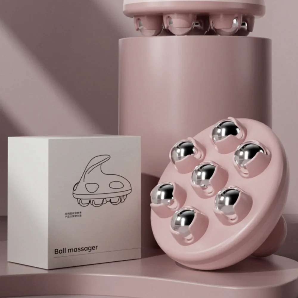 Handheld 7-Steel Magnetic Ball Hand 360-degree Roller Massager for Cellulite Massage,Deep Tissue Massage Ball for Full Body