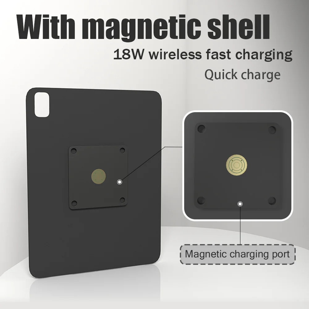 POE Magnetic Wall Mount with Charging Case for redmi pad SE 11inch 18W Quick Charge Strong Magnets  in-Wall 6