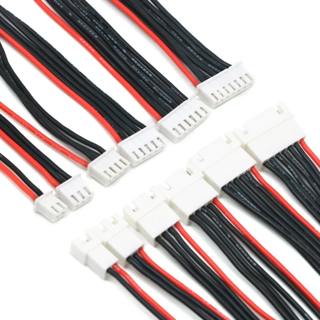 5pcs/lot JST-XH 1S 2S 3S 4S 5S 6S 20cm 22AWG Lipo Balance Wire Extension Charged Cable Lead Cord for RC Lipo Battery charger 4