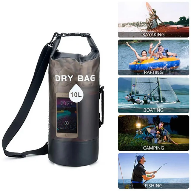 Waterproof Dry Bag PVC Beach Backpack Swimming Sack