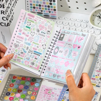 30 Fogli di Adesivi Kawaii per Diario, Decorazioni Fai-da-Te per Cover Telefono e Collage