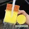 100/1Pcs Kitchen Dishwashing Sponge Soft Absorbent Clean Rub Pot Rust Scouring Pad Removing Kits Household Cleaning Brush Sponge 3