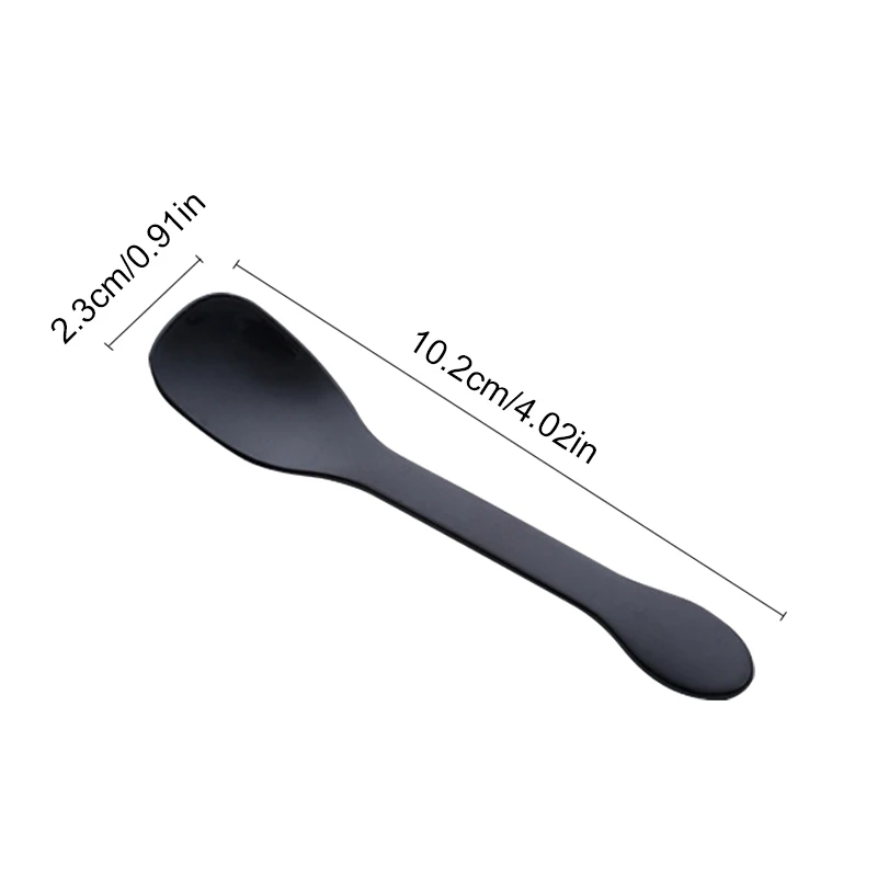 Mini Plastic Spoons Flatware Spoons For Jelly Ice Cream Dessert Appetizer Spoon For Party Supplies Yellow Black Pink 100Pcs plastic disposable spoon