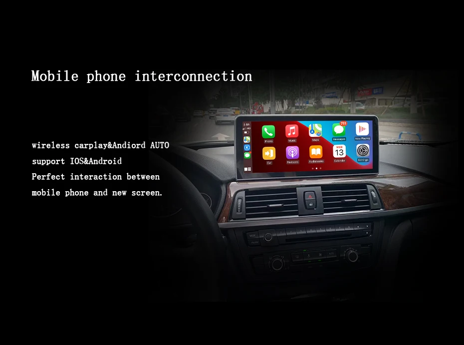 Factory Price ID8 UI Android System Gps Navi Car Video Players Wireless Carplay