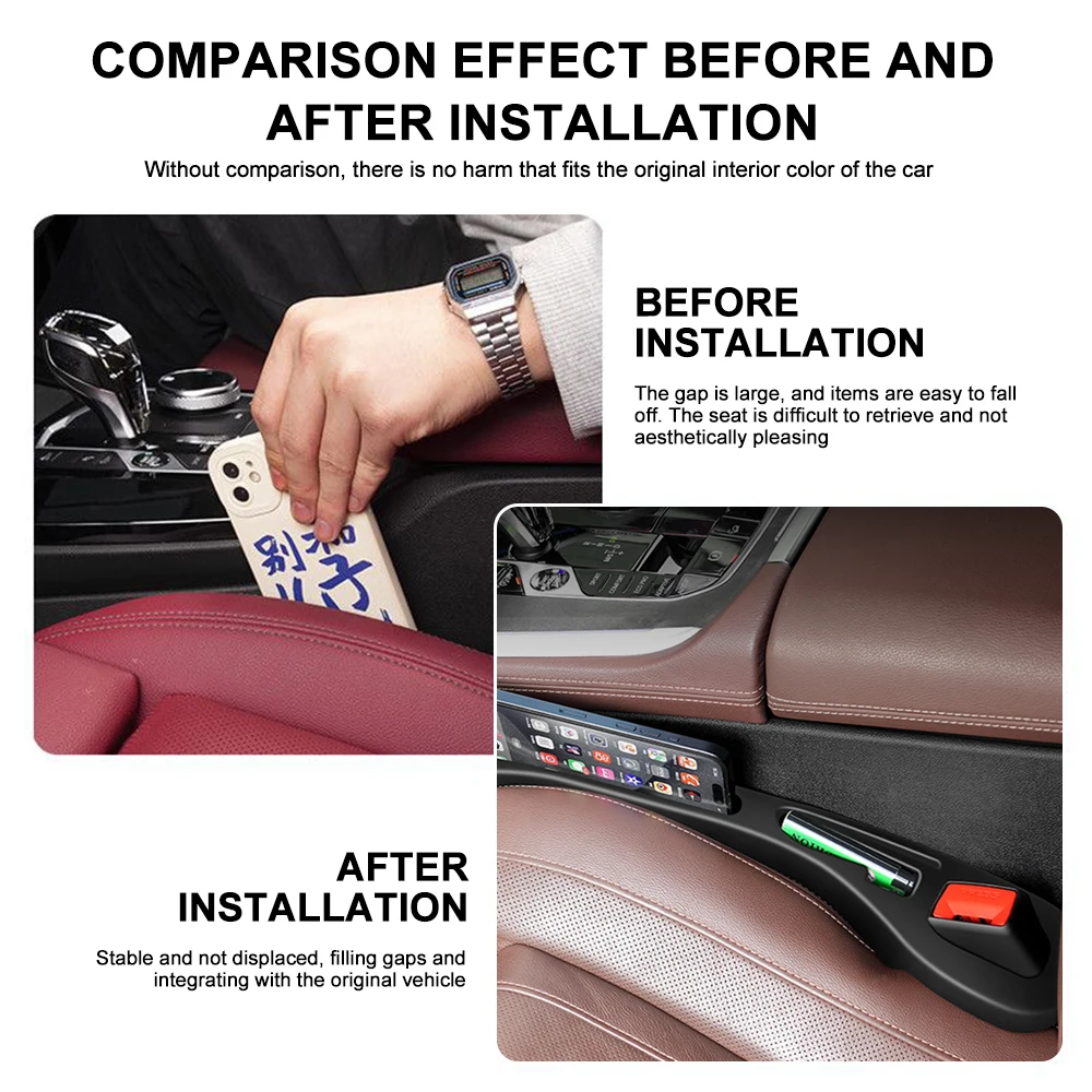 Car Seat Gap Filler Leak-proof Universal