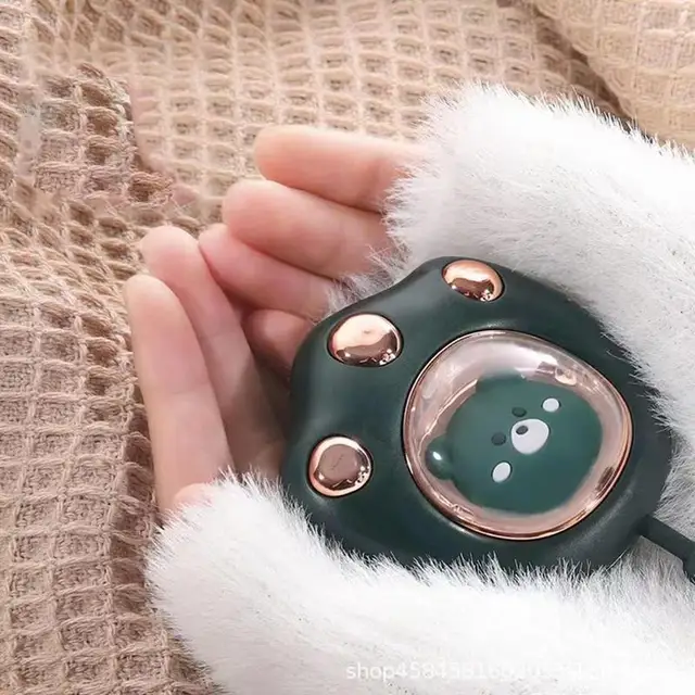 2400 Mah Usb Újratölthető Kézmelegítő Aranyos Macska Karom Mini Vízálló Téli Készletek Forró Kézműves - Image 3