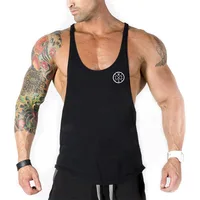 Workout Singlets Sportswear Shirt Brand Gym Mens Tank Top Vest Muscle Sleeveless Stringer Clothing Bodybuilding Singlets Fitness 1