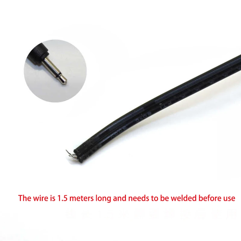 Enhanced title: Premium 3.5mm Plug for Monaural Headphones - Solder-Ready Audio & Dual-Channel AUX Cable Terminal