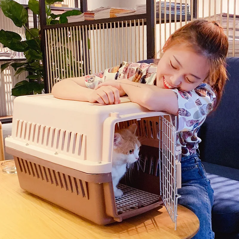 고양이 개에 적합한 휴대용 애완 동물 항공 캐리어 가방 내구성 방수 옥스포드 천 경량 휴대하기 쉬운