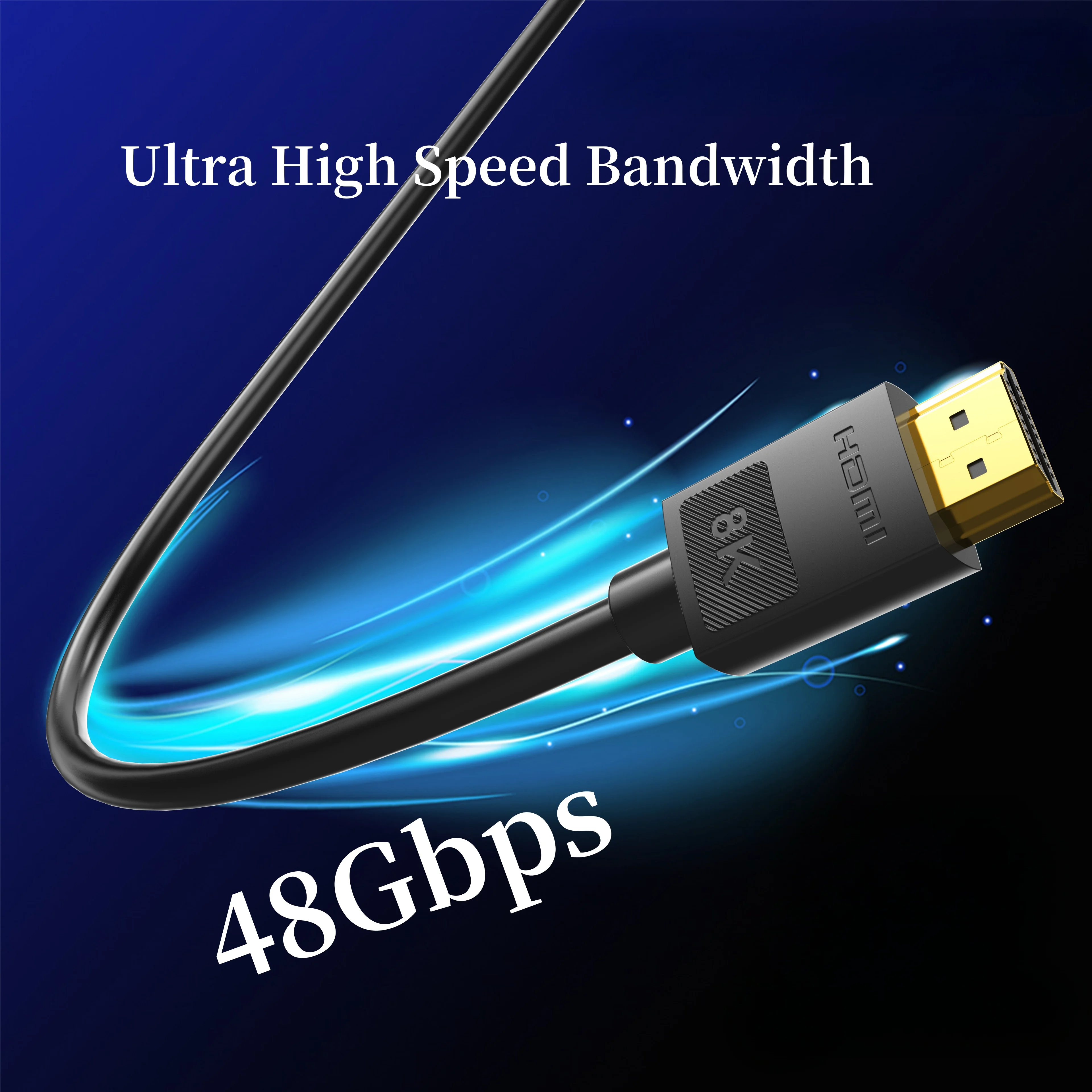 Premium Ultra High-Speed 8K HDMI 2.1 Cable with 48Gbps for Enhanced Viewing Experience