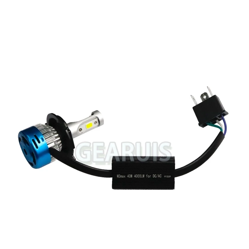 M3max  Ʈ, LED COB 3 LED  ο  ,  , AC DC 12V-80V, H4, 40W, 4000LM