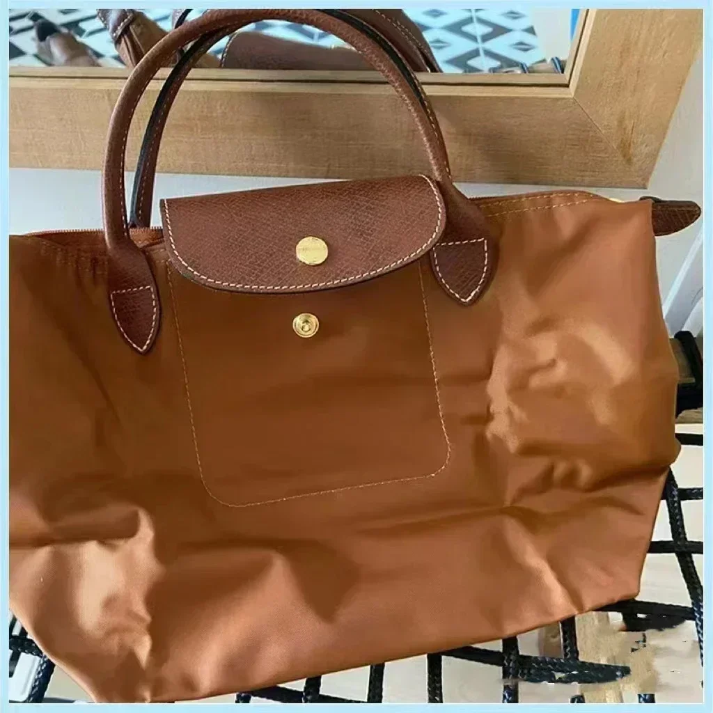 Y2K Style 2024 New Large Capacity Classic Tote Bag  Folding Designer Fashion  Women High Quality Nylon Handbags Sac