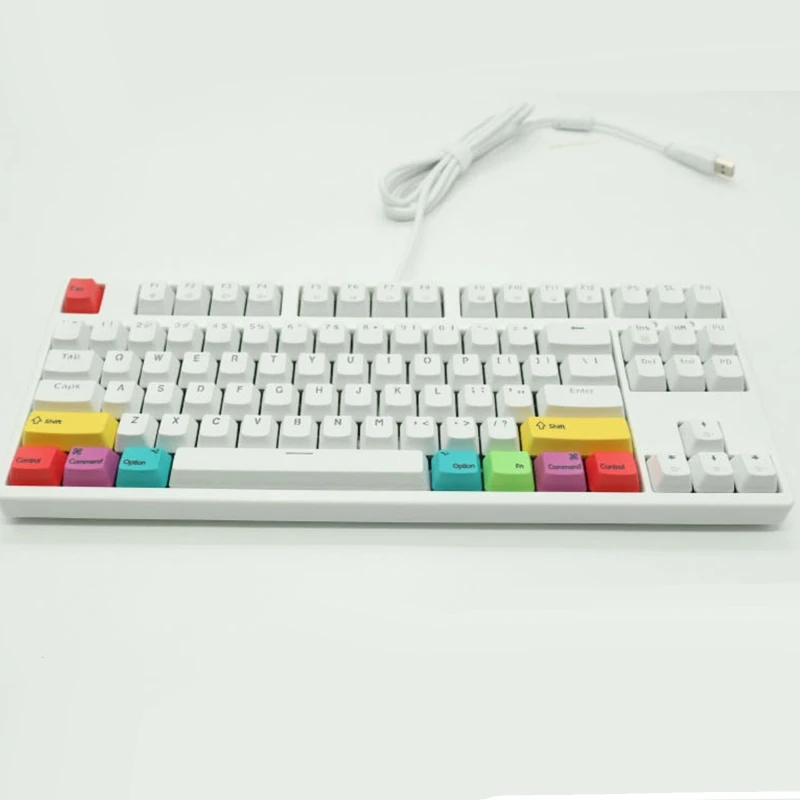 OFBK PBT 백라이트 키 캡 Doubleshot CMYK 키 세트 Cherry/Kailh/Outemu MX 스위치 용 OEM 프로필 기계식 게임용 키보드