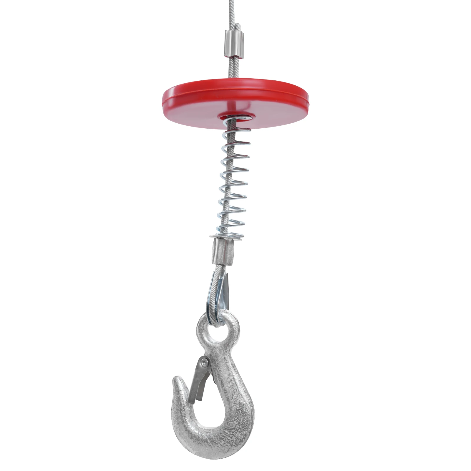 Electric Hoist 550W Electric Winch with Wireless Remote Control 12m Steel Wire and 2 Slings for Lifting Warehouse