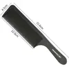 1PC Black Flattop Hair Cutting Comb Heat Resistant Hair Cutting Tool Hairdressing Hair Stylist Salon Carbon Antistatic Combs 5