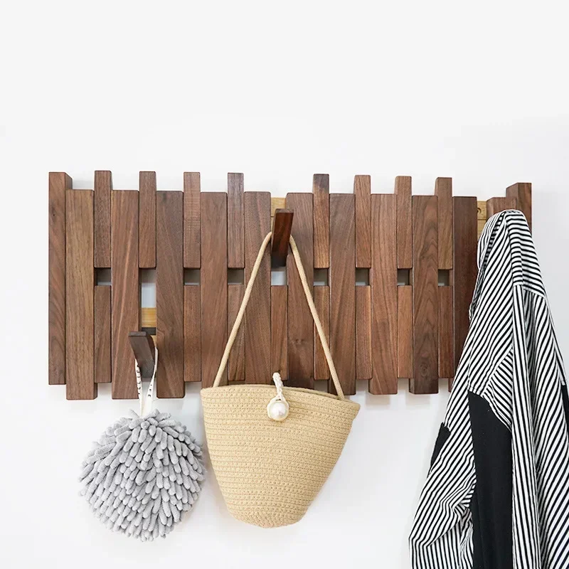 Clothing Organizers Hanger Hooks Shawl Storage Racks Double Row Clothes Rack Wall Mounted Dressing Rooms Hat Bag Coat Mudroom