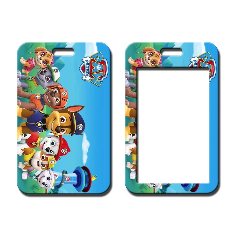 Paw Patrol Cartoon Doll Skye Card Holder Pvc Chase Cute Keychain Student Campus Cordino Card Cover Work Id Cover Bus Card Case