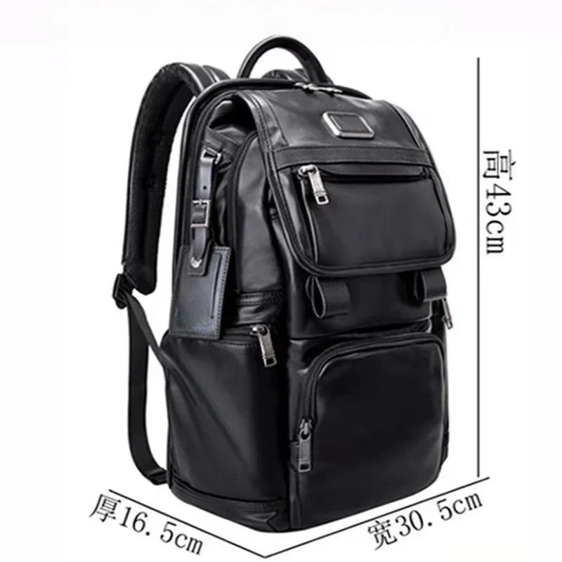 

Full Leather Backpack Men's Fashion Computer Backpack Business Leisure Business Trip Travel Bag 9603174d3