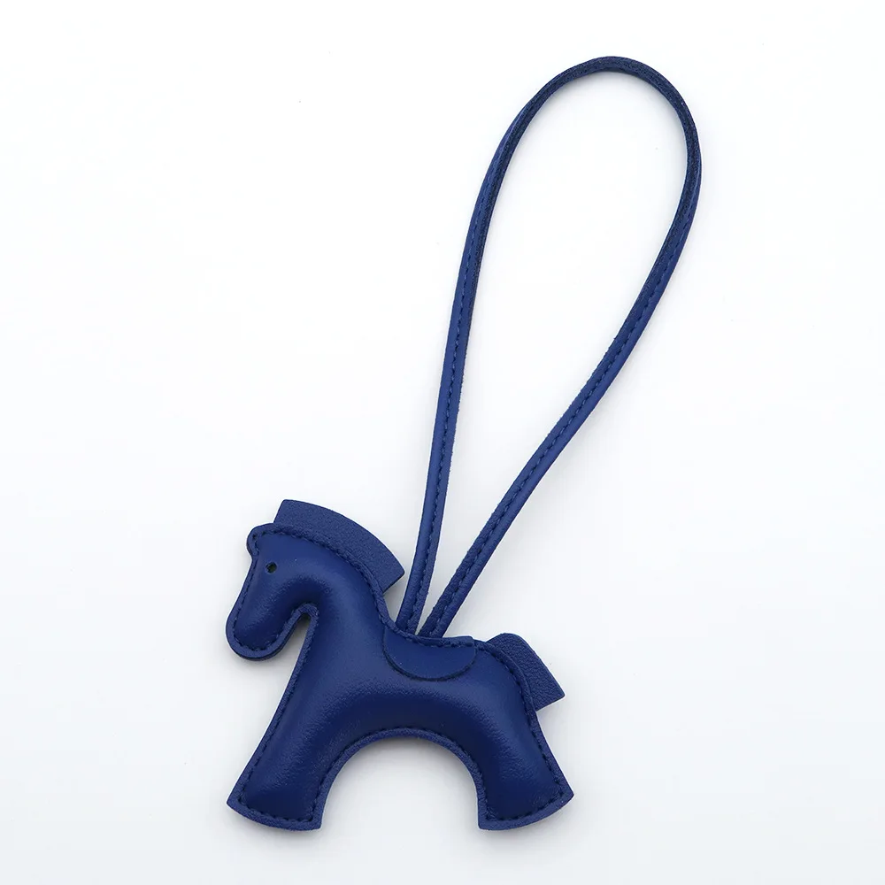 Premium Multicolored Pony Leather Keychain and Bag Charm Gift