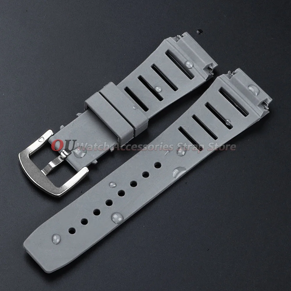 Durable Waterproof Silicone Sports Watch Strap - Versatile Rubber Bracelet