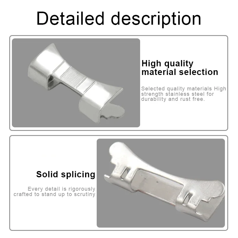 Metal Watch Strap Arc Elbow Connector - Premium Replacement Accessory (14mm to 24mm)